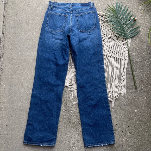 Abercrombie & Fitch High Rise Jeans Size 28 / 6 R - The ‘90s Straight - Picture 5 of 6